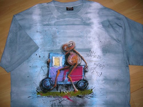 Triko pánské, "pan BRAMBORA MÁ AUTO", XXL/ XXXL — foto 4