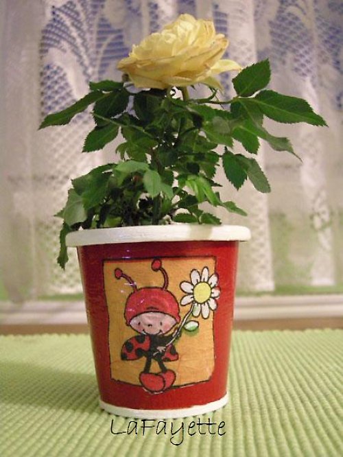 Květináč Beruška - découpage — foto 2