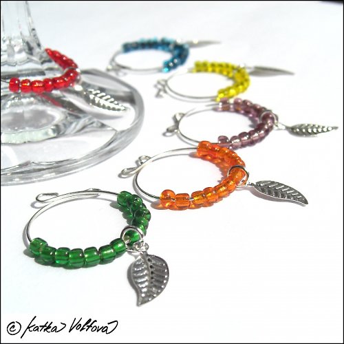Glass charm - rozlišovače skleniček — foto 2