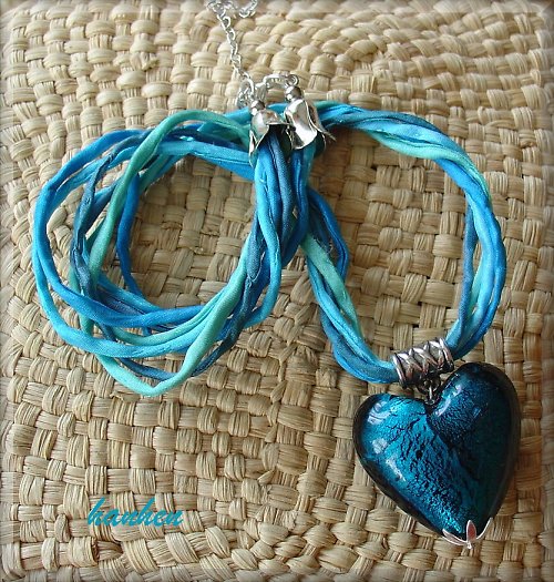 Náhrdelník Blue Heart — foto 2