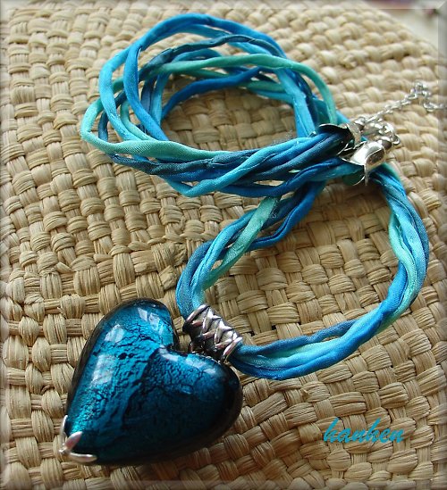 Náhrdelník Blue Heart — foto 3