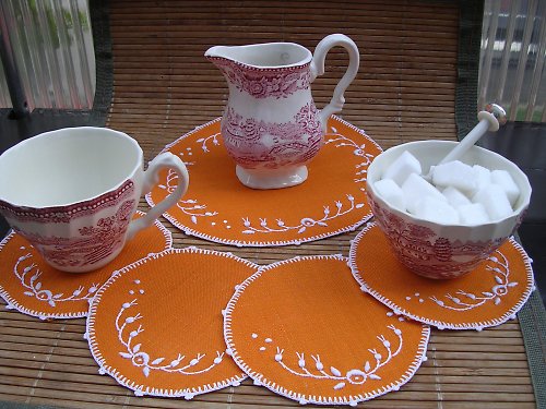 Vyšívané prostírání (4+1+2 zdarma) SLEVA !! — foto 2