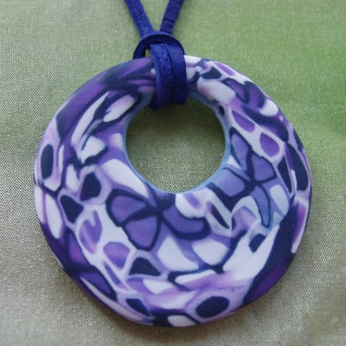 Fialové kolečko + mini náušnice — foto 2