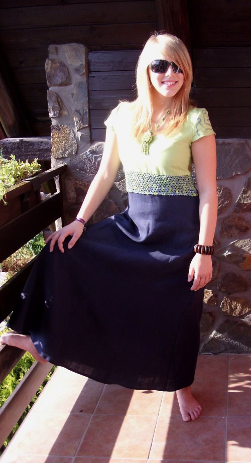 Lněné šaty — foto 3