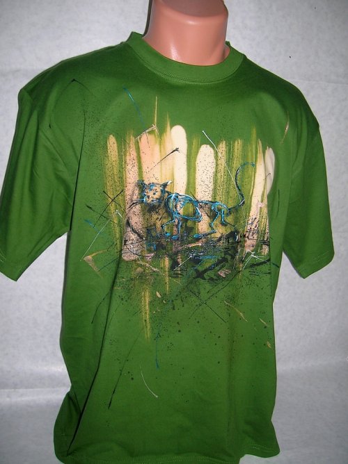 Triko pánské, "Modrá KOČKA", L/XL — foto 2