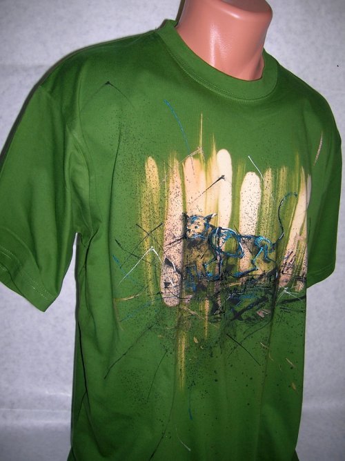 Triko pánské, "Modrá KOČKA", L/XL — foto 3