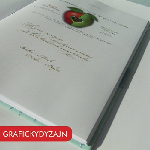 Svatební kniha - zelenkavá — foto 3