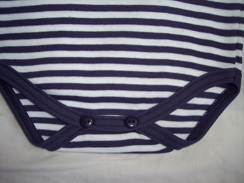 Kojenecké body...pruhované...vel.68... — foto 2