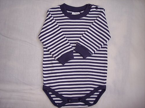 Kojenecké body...pruhované...vel.68... — foto 5