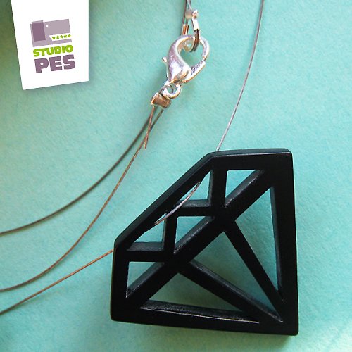 Diamantový NÁHRDELNÍK black — foto 2