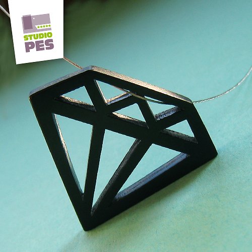 Diamantový NÁHRDELNÍK black — foto 3