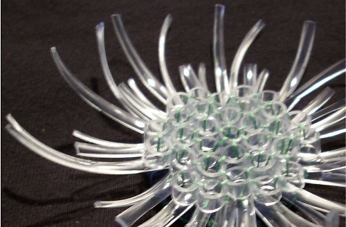 Plastic snowflake green — foto 2