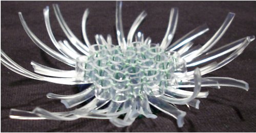 Plastic snowflake green — foto 3