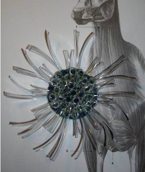 Plastic snowflake green — foto 4