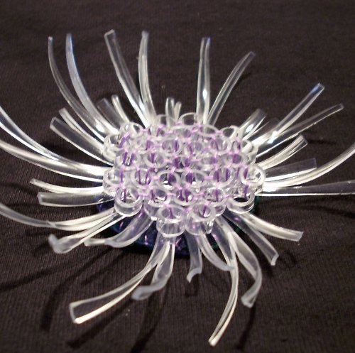 Plastic snowflake violett — foto 4