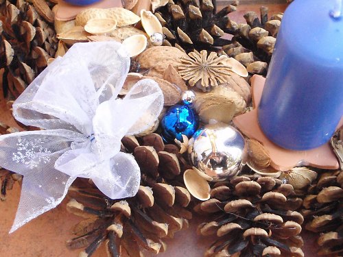 Adventní věnec v modrém ("Jemný princeznovský") - 1 — foto 3