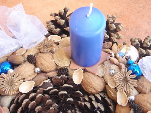 Adventní věnec v modrém ("Jemný princeznovský") - 1 — foto 4