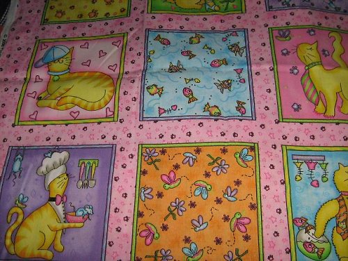 Kočičí panel - 100%bavlna — foto 2