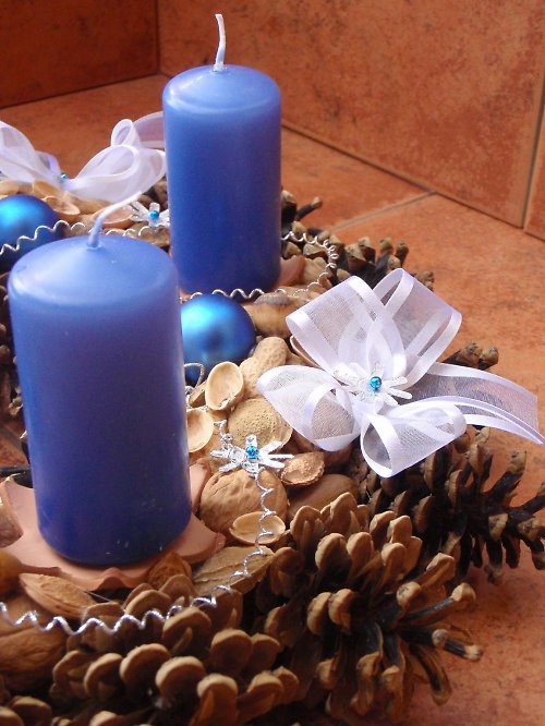 Adventní věnec v modré - 10 — foto 5