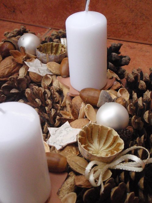 Adventní věnec v bílé - 11 — foto 4
