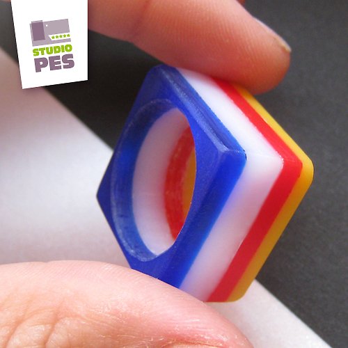 PRSTEN Piet Mondrian — foto 2