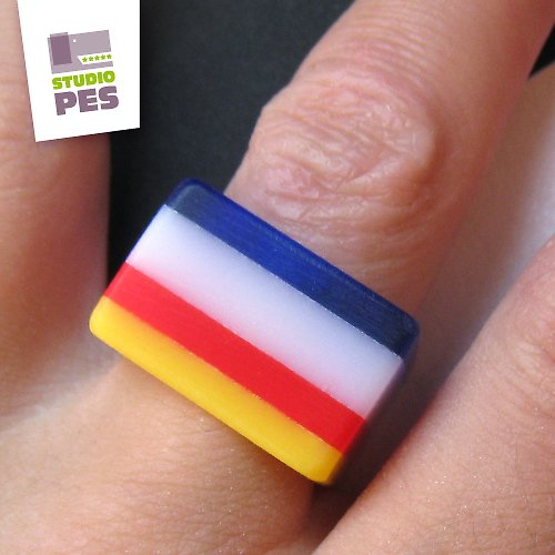 PRSTEN Piet Mondrian — foto 3