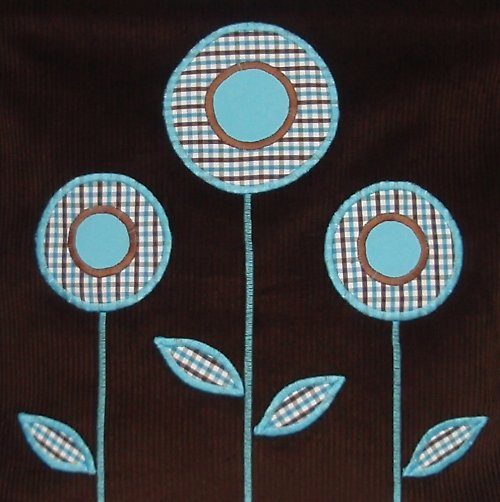 Kabelka s aplikací THREE FLOWERS — foto 3