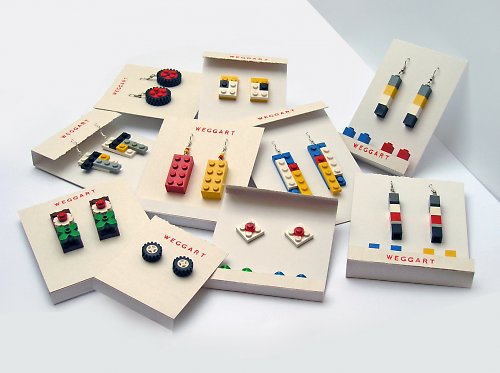 Lego Rainbow náušnice — foto 2