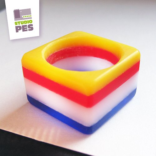 PRSTEN Piet Mondrian — foto 4