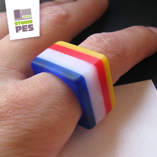 PRSTEN Piet Mondrian — foto 5