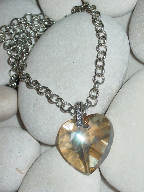 VELKÉ SRDCE SWAROVSKI-náhrdelník — foto 3