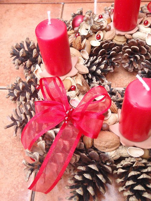 Adventní věnec v červené - 12 — foto 2