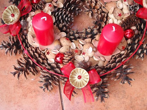 Adventní věnec v červené - 17 — foto 3