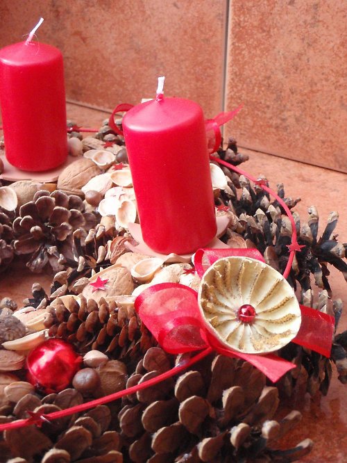 Adventní věnec v červené - 17 — foto 5