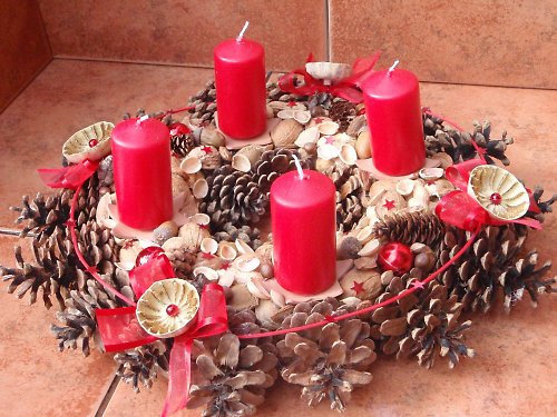 Adventní věnec v červené - 17 — foto 6