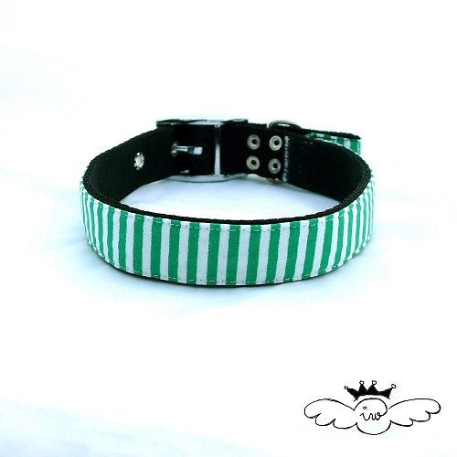 Obojek ze zelených proužků — foto 2