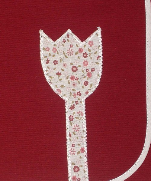 Prostírání s tulipánem vínové — foto 2