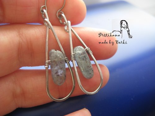 Kyanitové - Kyanite earings — foto 2