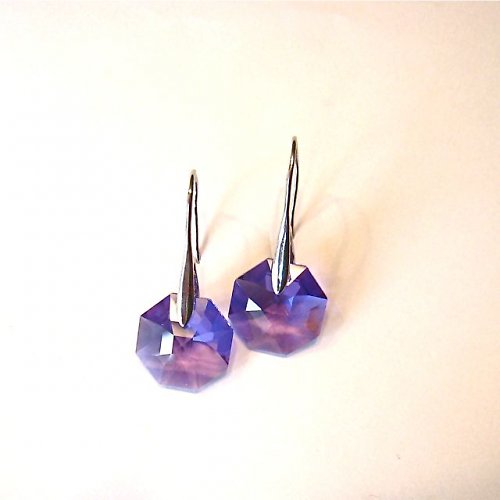Náušnice - blue violet — foto 2