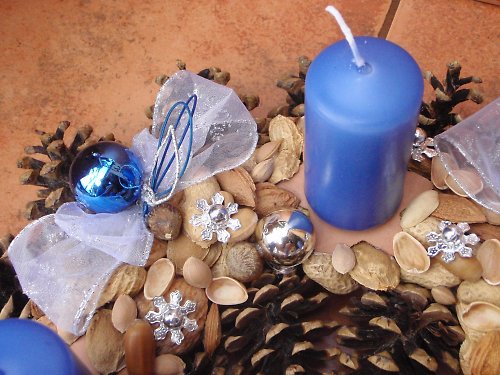 Adventní věnec v ledové modré - 23 — foto 6