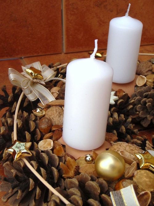Adventní věnec v bílé - 27 — foto 4