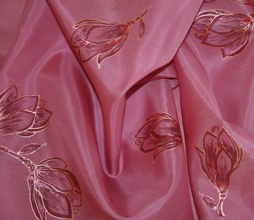 Šála - Vínové magnolie - SLEVA!!! — foto 2