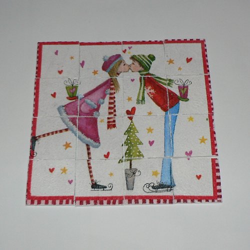 Puzzle vánoční pusa — foto 2