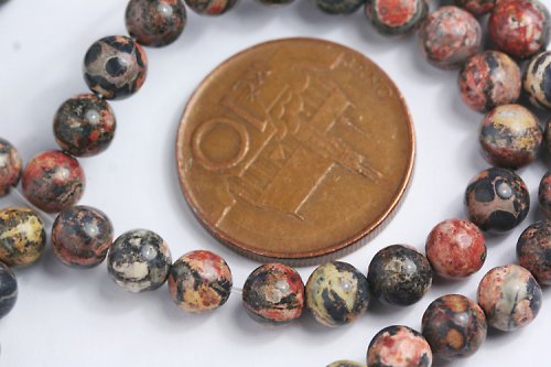 Korálky jaspis – 5 mm, 5 ks — foto 2