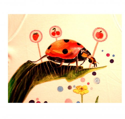Ručne maľované tričko Happy ladybug — foto 3
