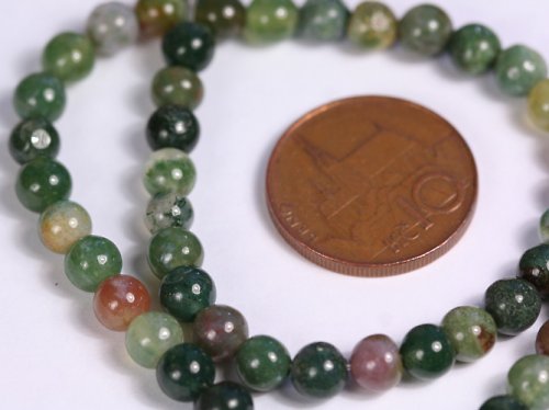 Zelený jadeit – 5 mm, 5 ks — foto 2