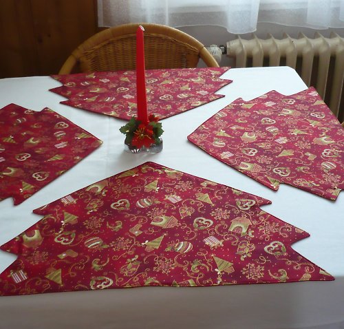 Vánoční prostírky stromečkové — foto 2