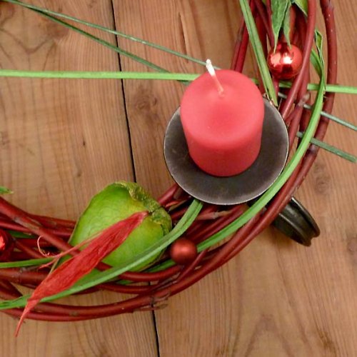 Adventní věnec kovaný Ø30 cm — foto 2