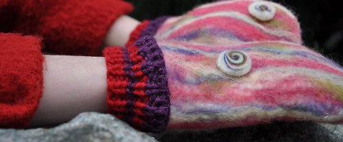 Predvianočná akcia!!! Plstené palčáky — foto 3