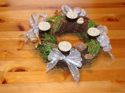 Adventní věnec malý zelený — foto 2